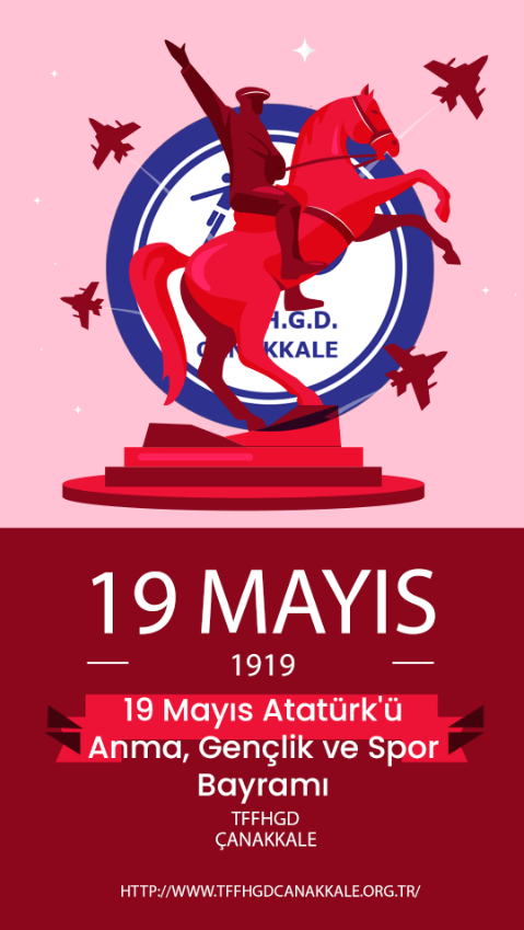 19 MAYIS ATATÜRKÜ ANMA GENÇLİK VE SPOR BAYRAMIMIZ KUTLU OLSUN.